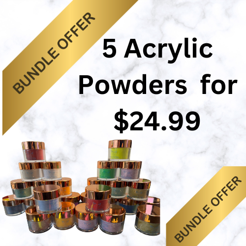 5 Acrylic Powders for 24.99