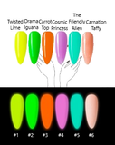 Glow in The Dark Gel Polish Collection - 6 Colors